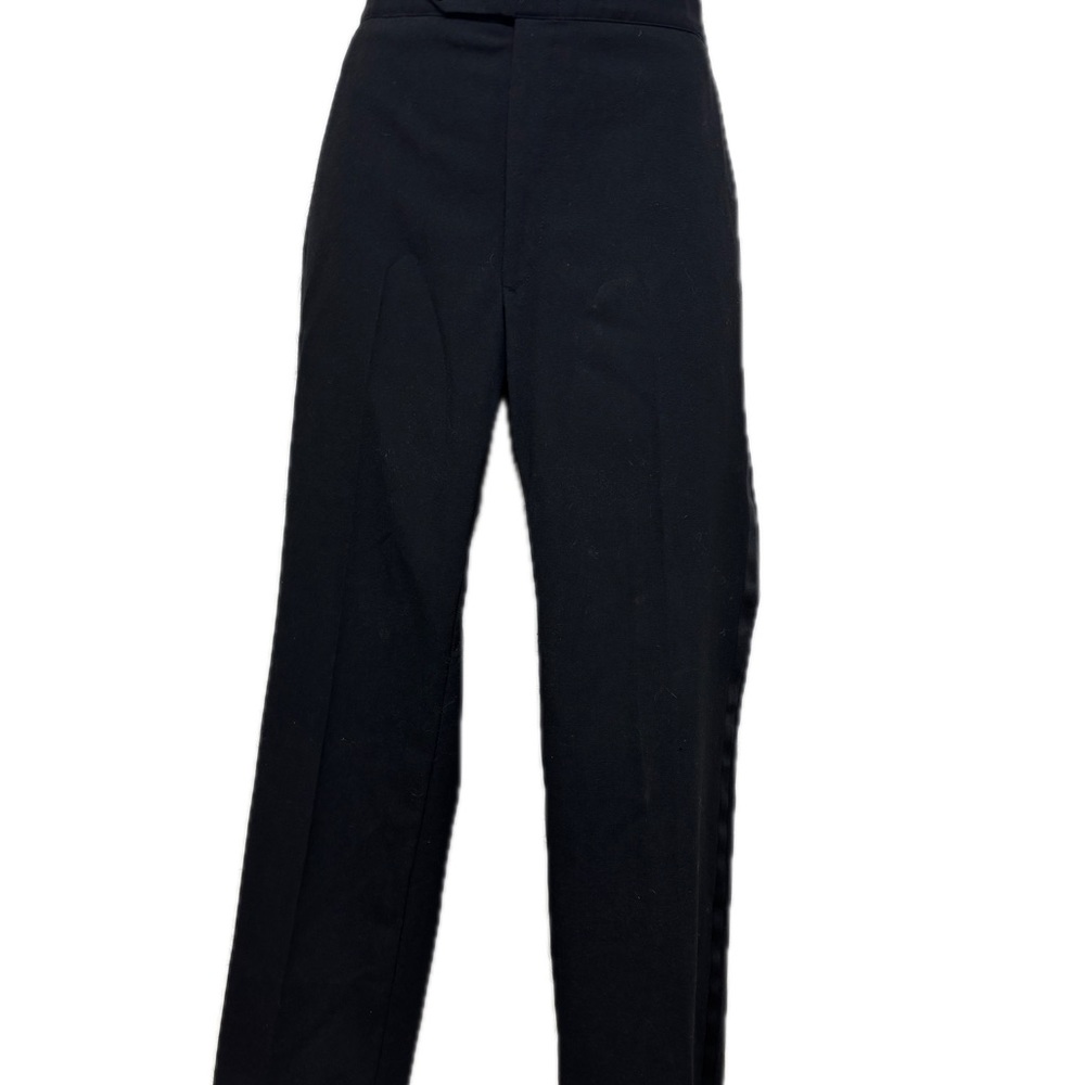 MENS BLACK TUXEDO PANTS SIZE MEDIUM UNBRANDED
